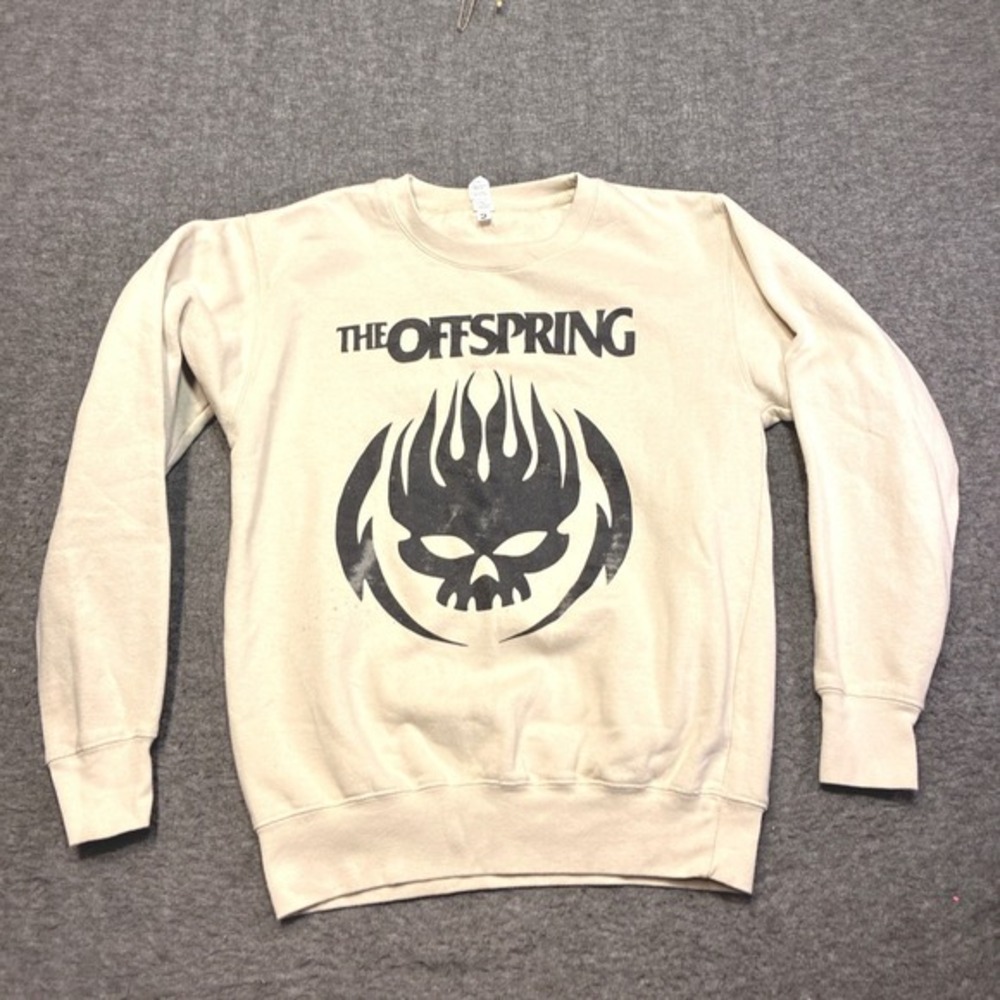The Offspring Sweatshirt‎ Women Small Tan Smash 30th Anniversary Tour